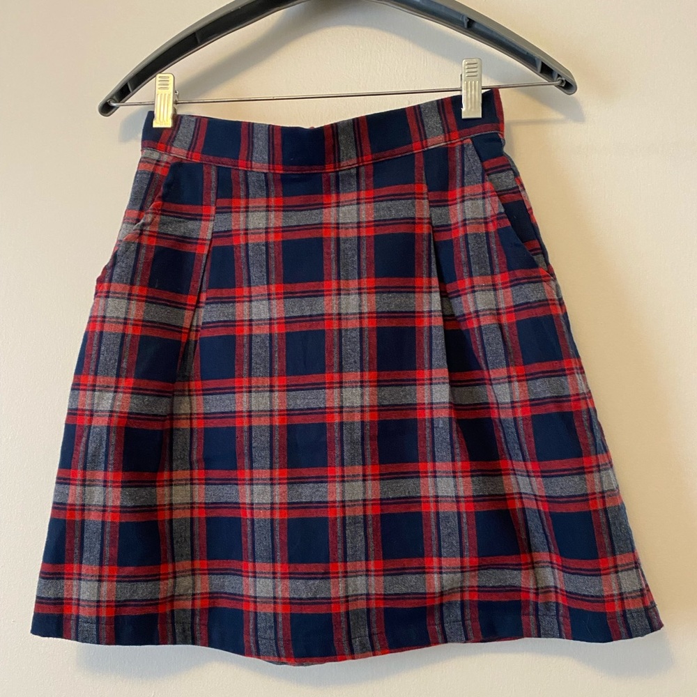 Kiel James Patrick Plaid Darling Skirt